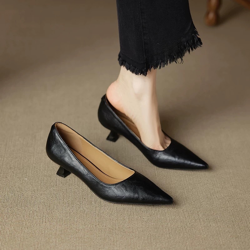 Slingback Pumps Women - Simple Stiletto Single Shoes Autumn Fashion