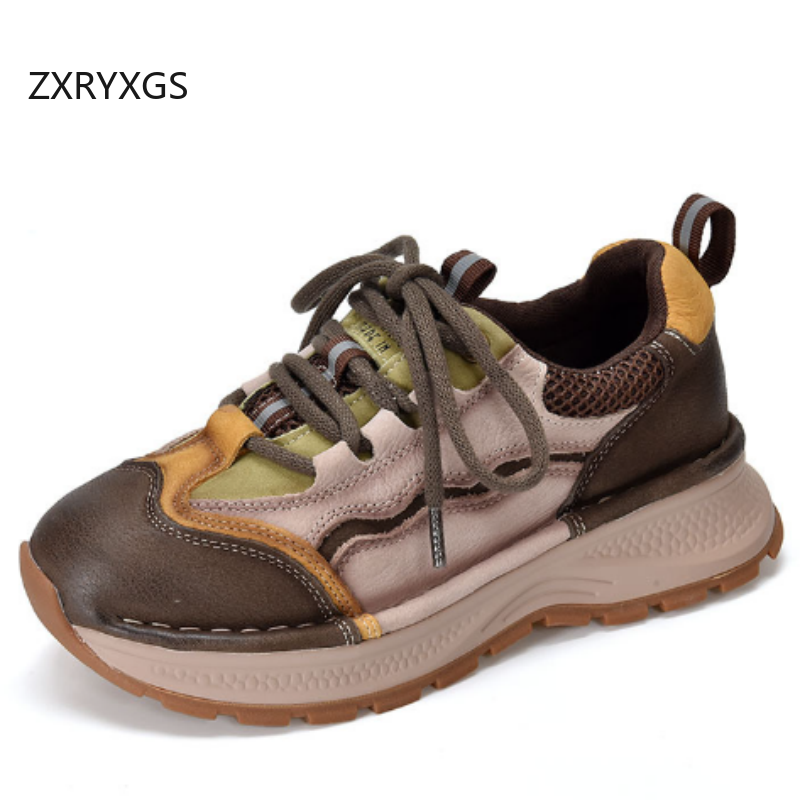 ZXRYXGS Top Cowhide Spell Colo - огляд і ціна Women Shoes Size 4 In Cm