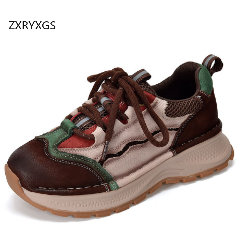 ZXRYXGS Top Cowhide Spell Colo - огляд і ціна Women Shoes Size 4 In Cm