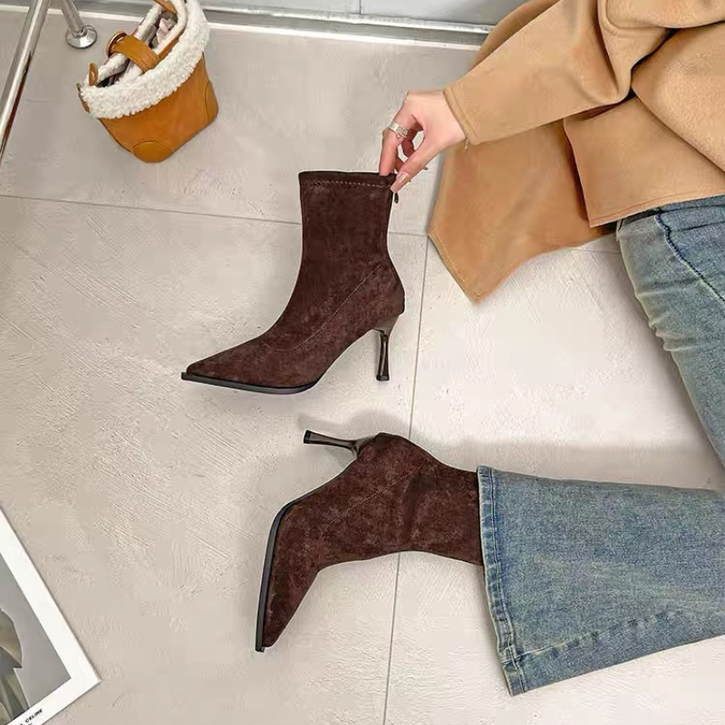 Pointed Ladies High Heel Ankle - огляд і ціна Sock Boot Women
