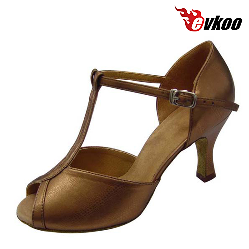 Evkoodance Black Or Tan Pu Lat - огляд і ціна Women Shoes Size 4 In Cm