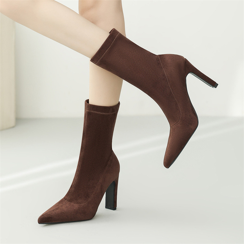 Eilyken Winter Thick Heel Sock - огляд і ціна Sock Boot Women