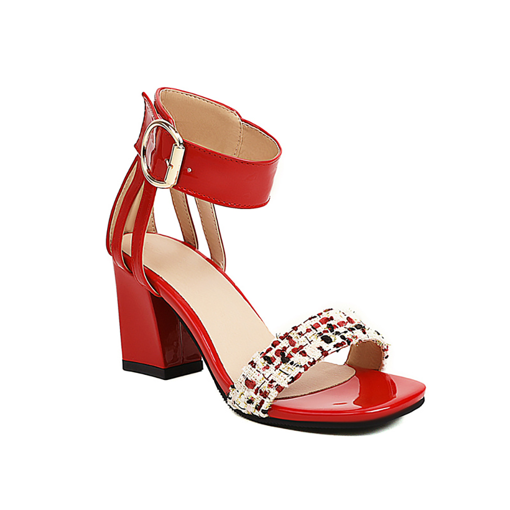 2026 Summer Tweed Ankle Strap  - огляд і ціна Women'S Shoes Size 12