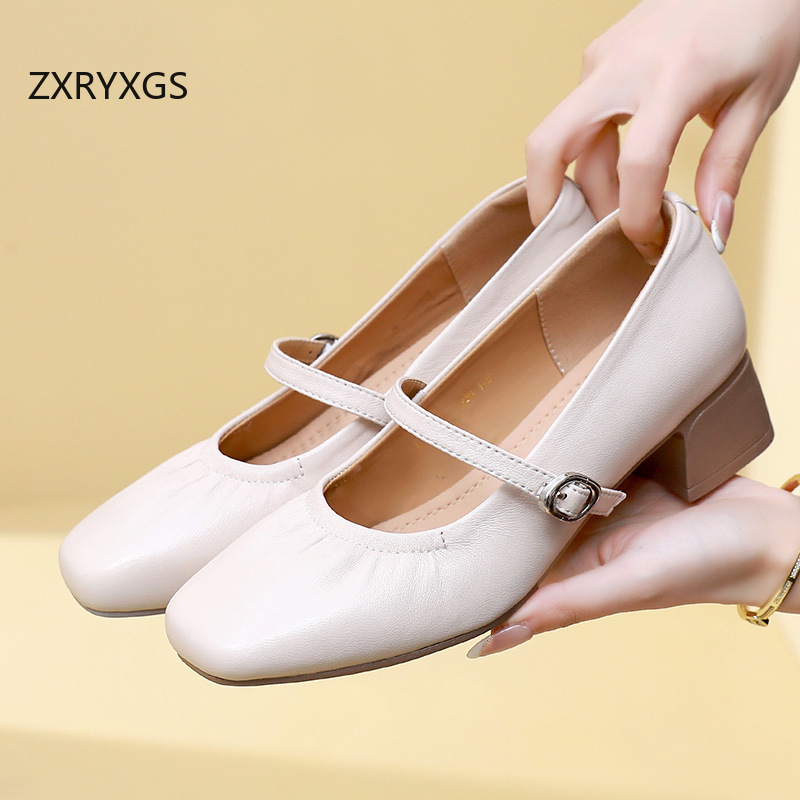 ZXRYXGS Premium Sheepskin Squa - огляд і ціна Women Shoes Size 4 In Cm