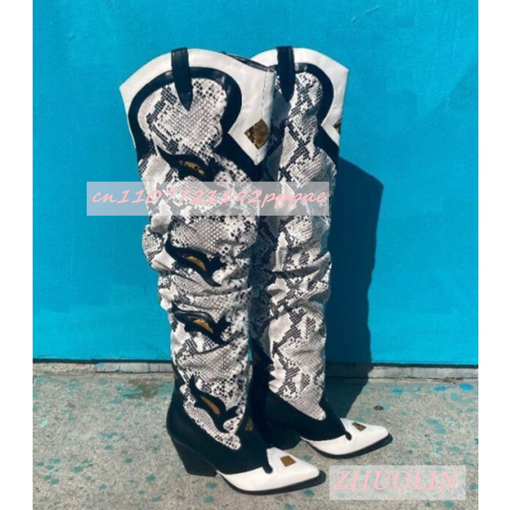 Winter Embroidered Snake Patte - огляд і ціна Sock Boot Women