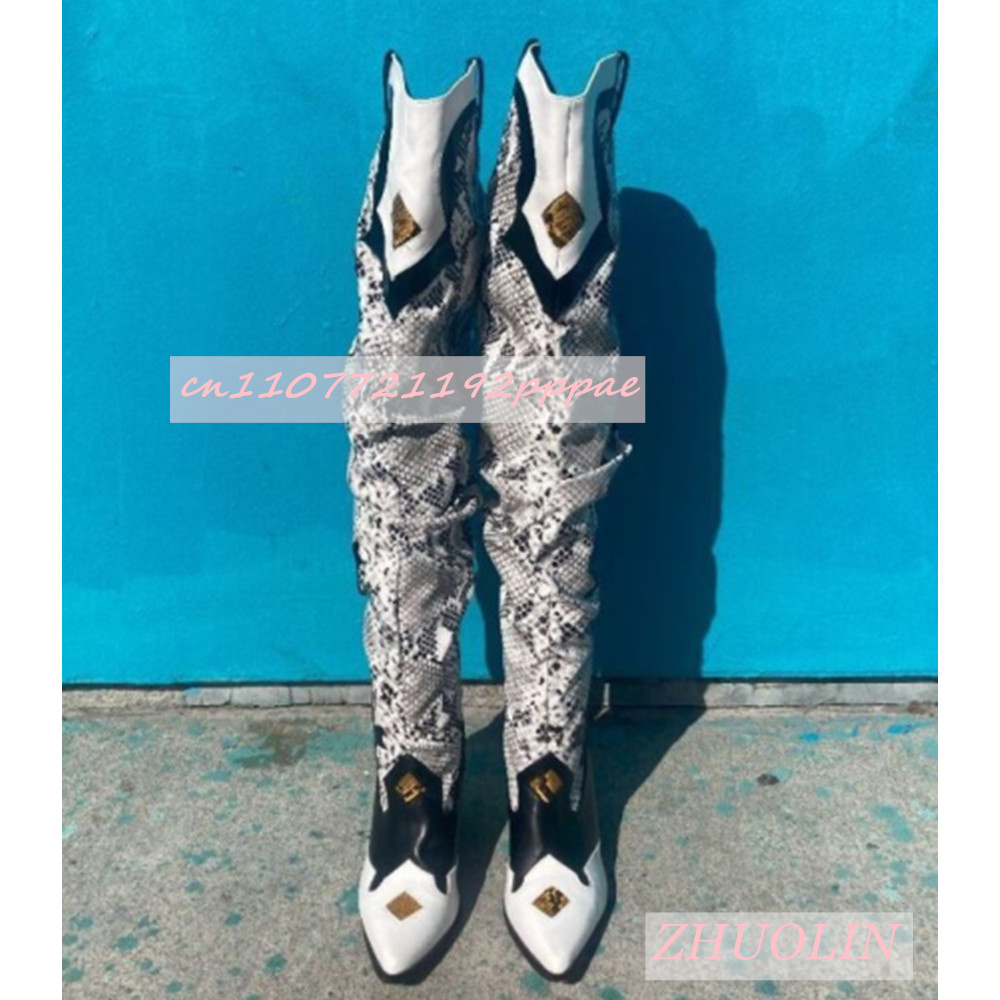 Winter Embroidered Snake Patte - огляд і ціна Sock Boot Women