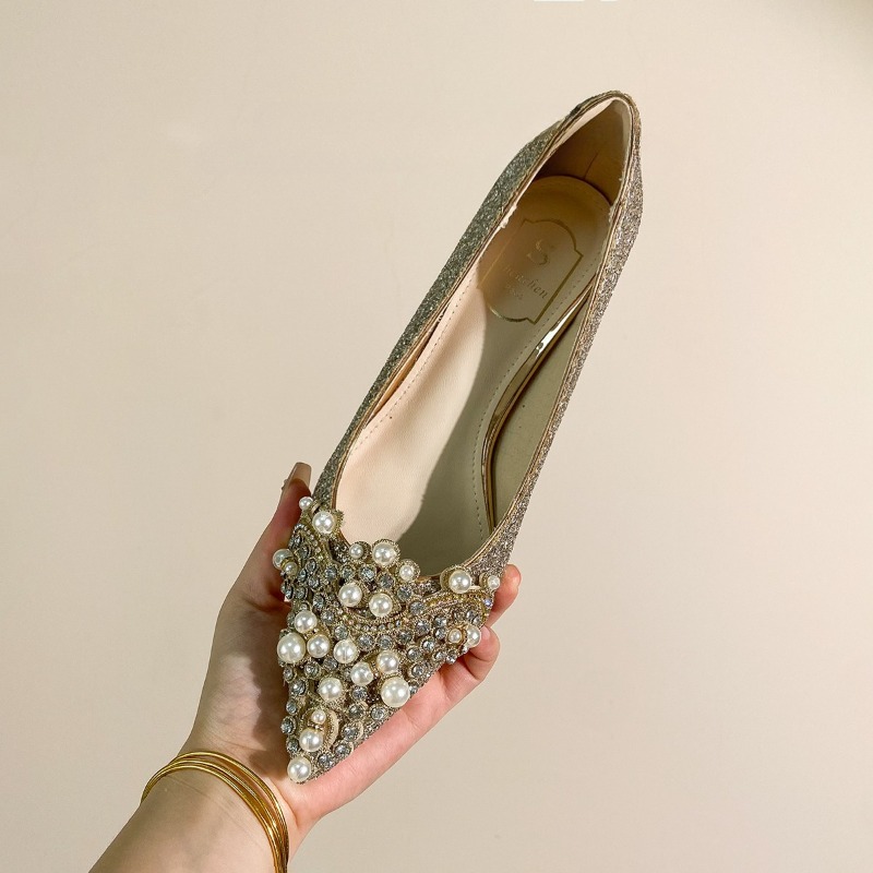 High-end Rhinestone Block Heel - огляд і ціна Slingback Pumps Women