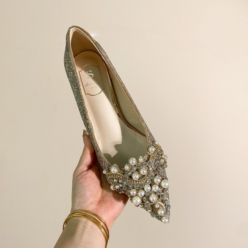 High-end Rhinestone Block Heel - огляд і ціна Slingback Pumps Women