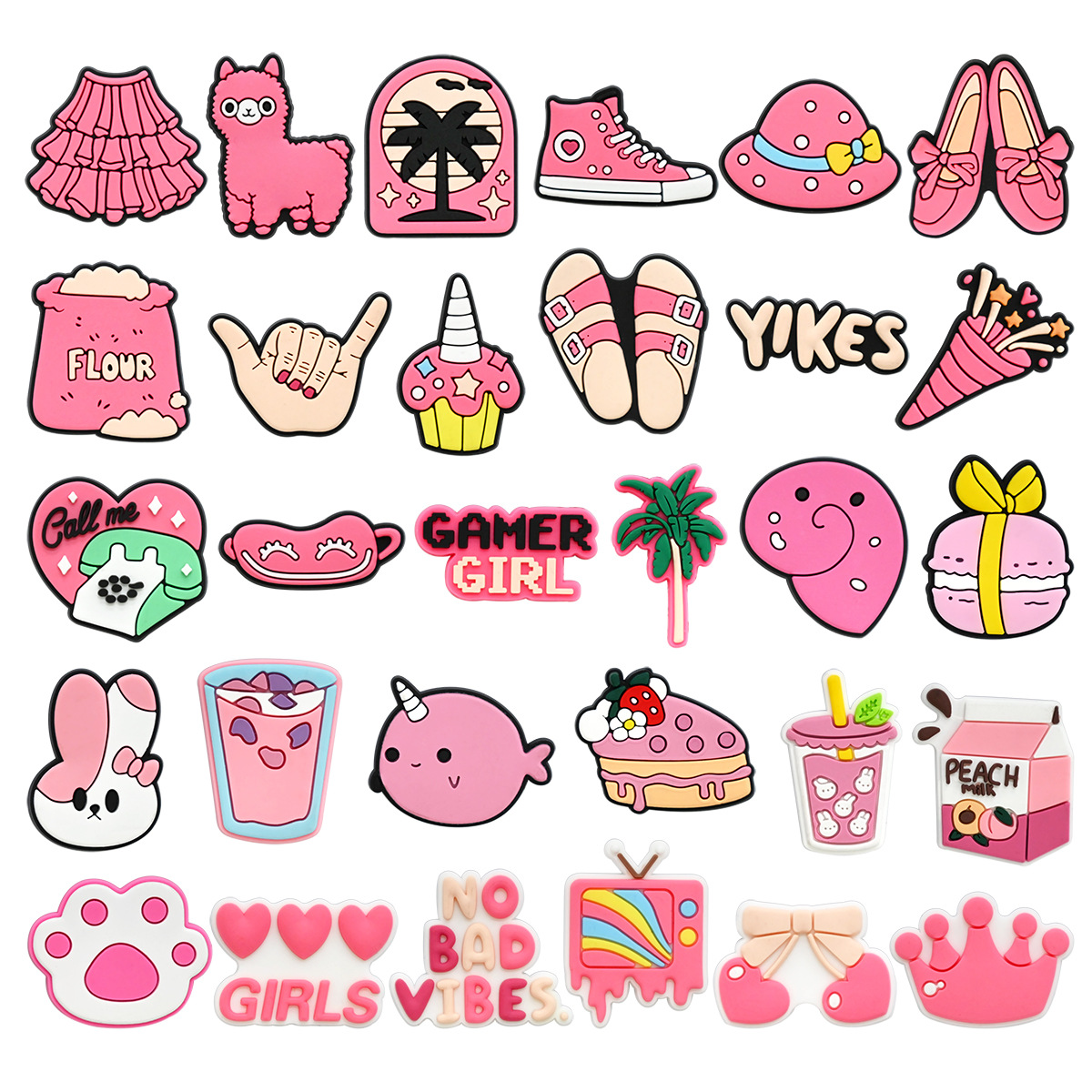 Cute Pink Shoe Charms Decorati - огляд і ціна Women'S Shoes Crocs