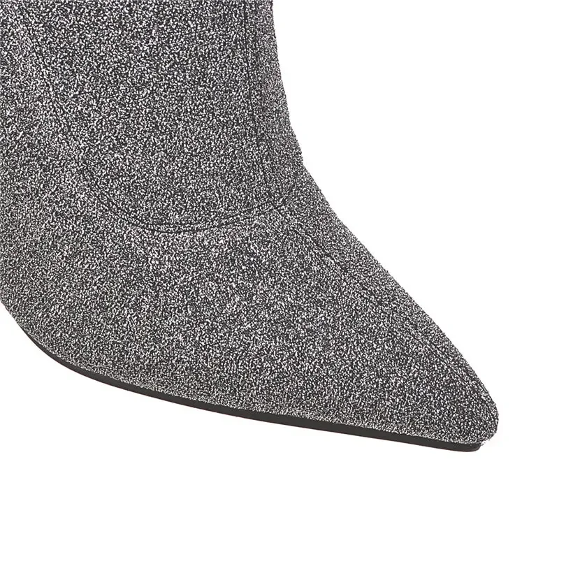 Plus Size Stretch Leopard Over - огляд і ціна Sock Boot Women