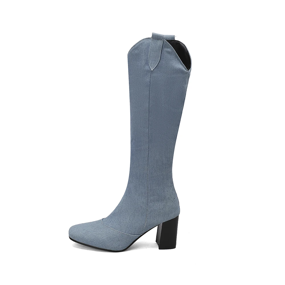 New Winter Black Blue Women Kn - огляд і ціна Women'S Shoes Size 12