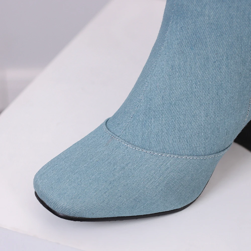 New Winter Black Blue Women Kn - огляд і ціна Women'S Shoes Size 12