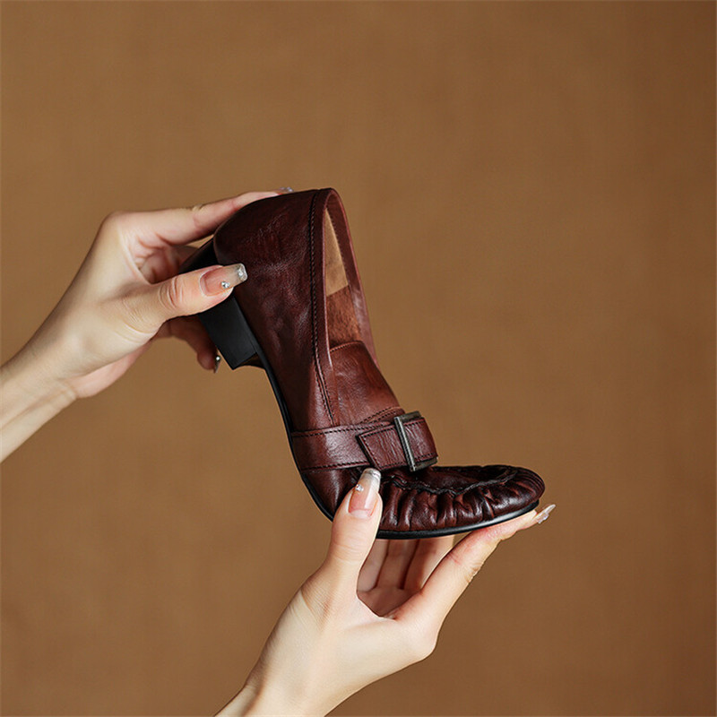 New Autumn Genuine Leather Wom - огляд і ціна Slingback Pumps Women