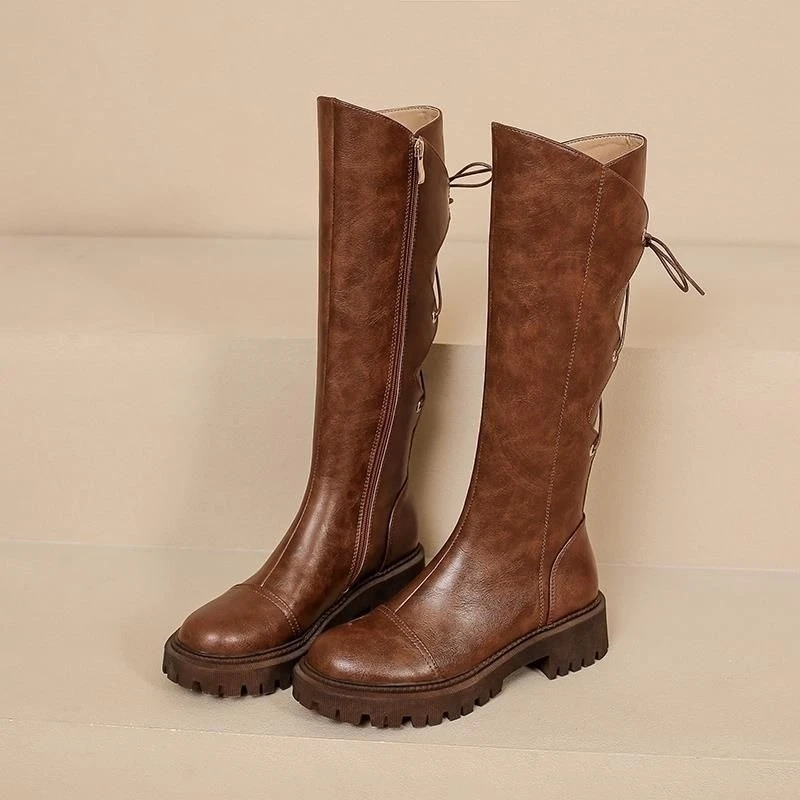 Brown Leather Platform Women's - огляд і ціна Women Shoes Sale