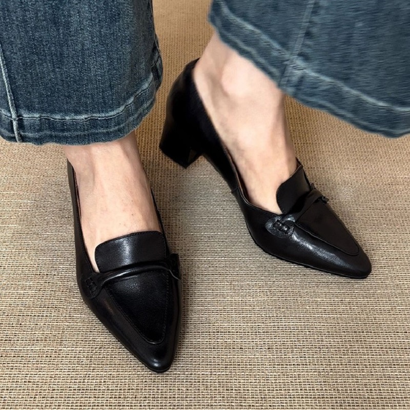 Cozy Med Heels Thick Heels Spr - огляд і ціна Women Shoes Size 4 In Cm