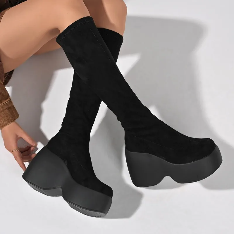 Winter New Skinny Plus Size St - огляд і ціна Sock Boot Women