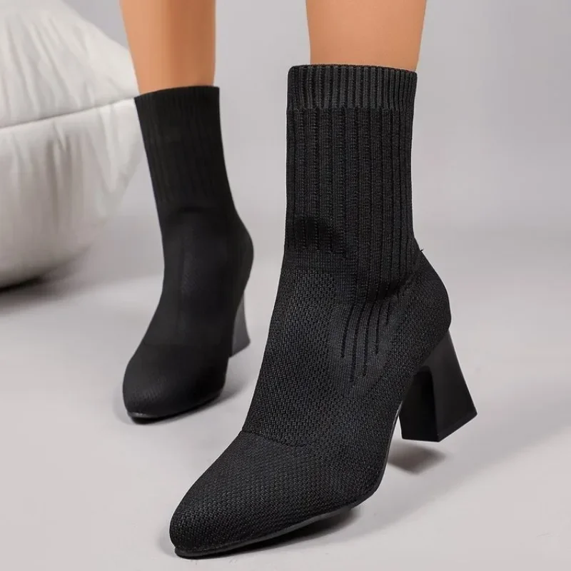 Fashion Ladies Knitted Sock An - огляд і ціна Sock Boot Women