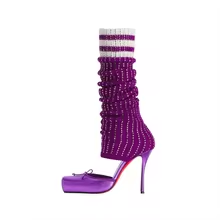 Butterfly-Kont Square Toe Knee - огляд і ціна Sock Boot Women